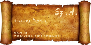 Szalay Ágota névjegykártya